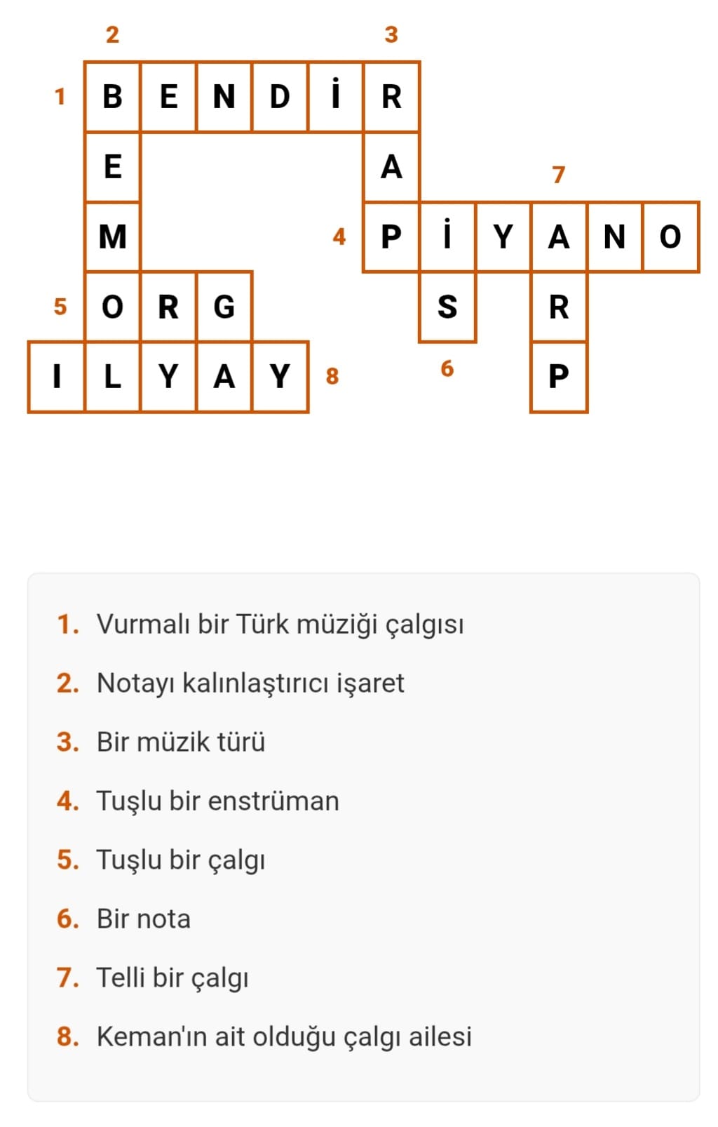 Bulmaca Çözümü